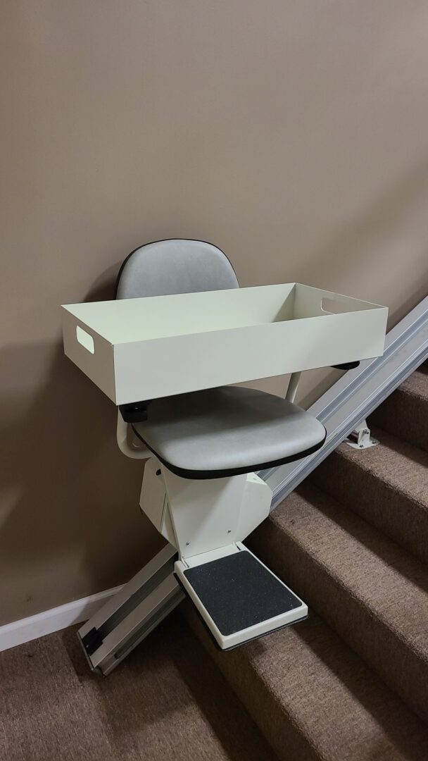 white stairlift