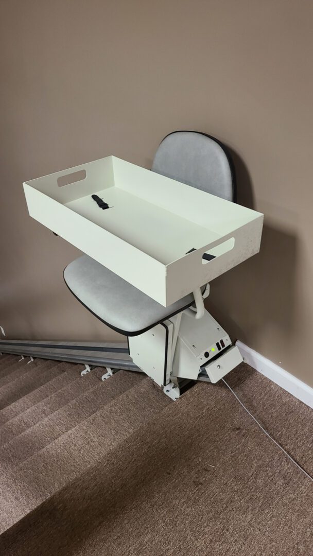 white stairlift